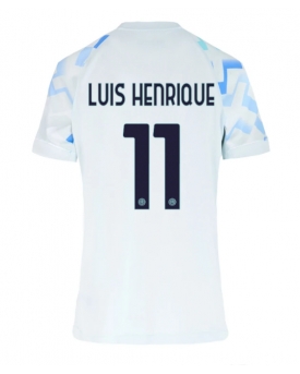 Inter Milan Luis Henrique #11 Maglia Gara Trasferta Repliche 2025-26 Donna Maniche Corte Inter Milan Luis Henrique #11 Maglia Gara Trasferta Repliche 2025-26 Donna Maniche Corte